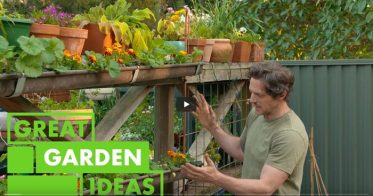 Old Gutter into Hydroponic Garden