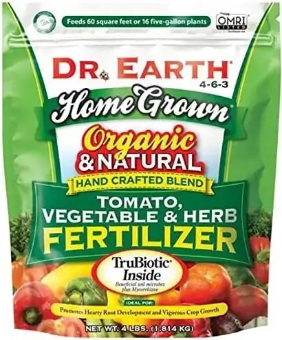 Dr. Earth Organic 5 Tomato, Vegetable Herb Fertilizer Poly Bag